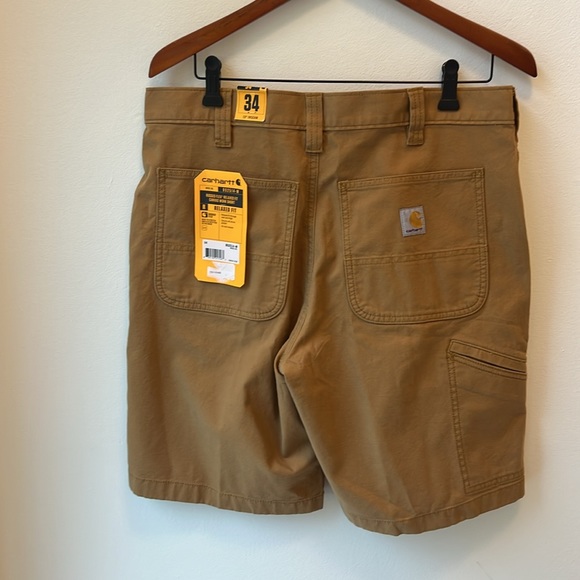 CARHARTT MENS RUGGED FLEX RELAXED FIT CANVAS WORK SHORT 34 WAIST - Picture 4 of 7